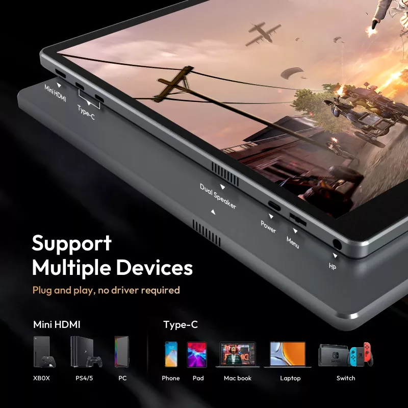 Prečo by ste si na prácu a cestovanie mali vybrať 16-palcový 1200P prenosný monitor?